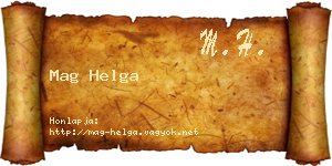 Mag Helga névjegykártya
